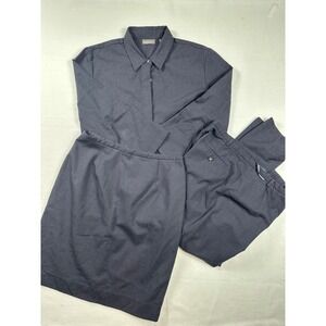 3P Banana Republic Women's Gray Wool Blend Stretch Suit Skirt & Pants Set Size L